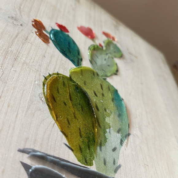Wooden Potted Cactus Paintings - Picture 15 of 15